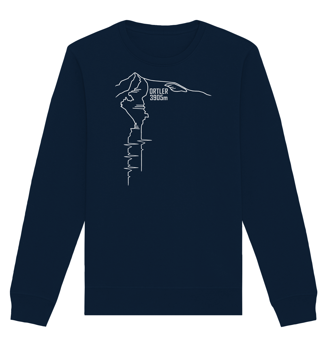 Ortler Nordwand - Organic Basic Unisex Sweatshirt