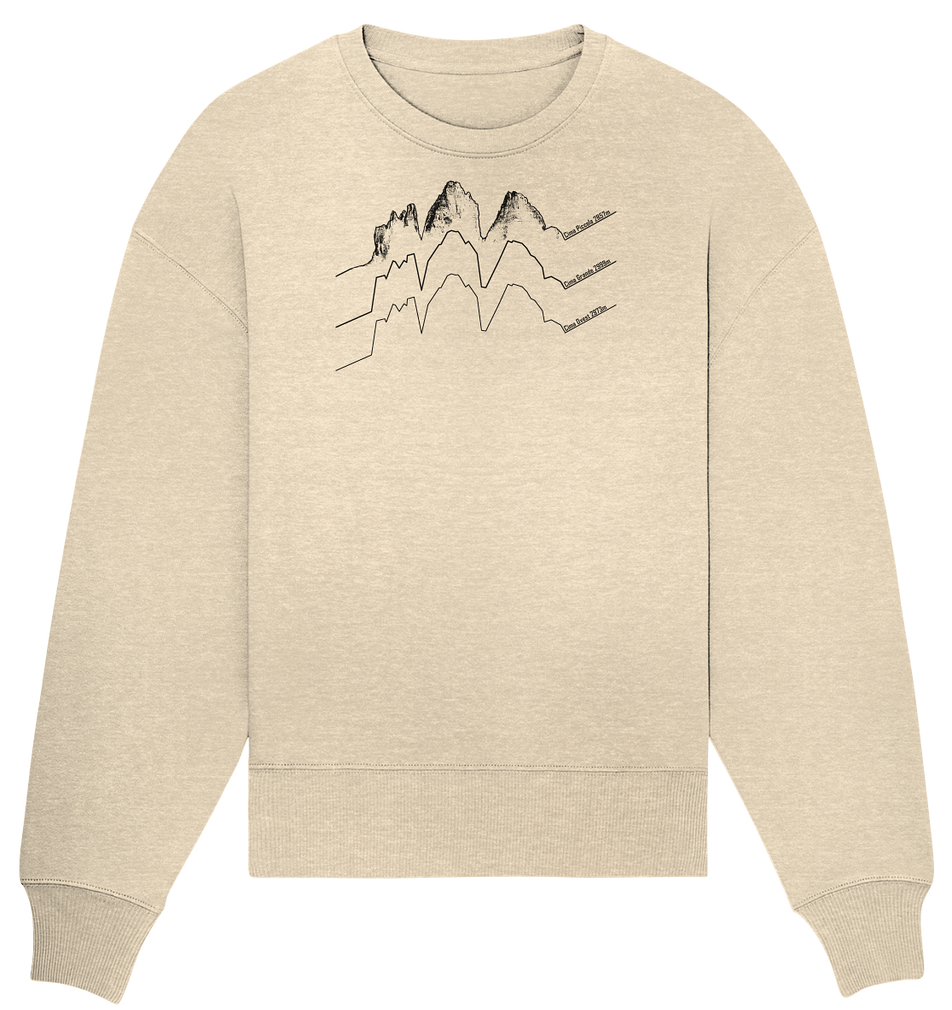 Drei Zinnen  - Organic Oversize Sweatshirt