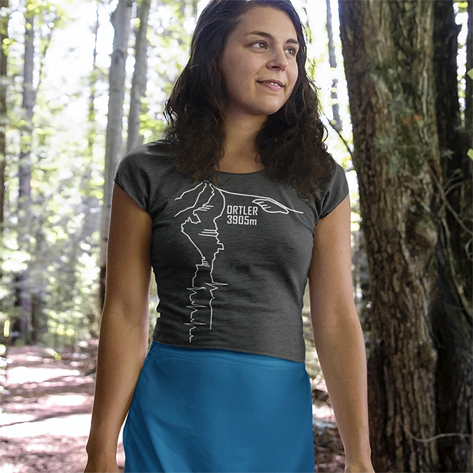 Ortler Nordwand - Ladies Organic Shirt (meliert)